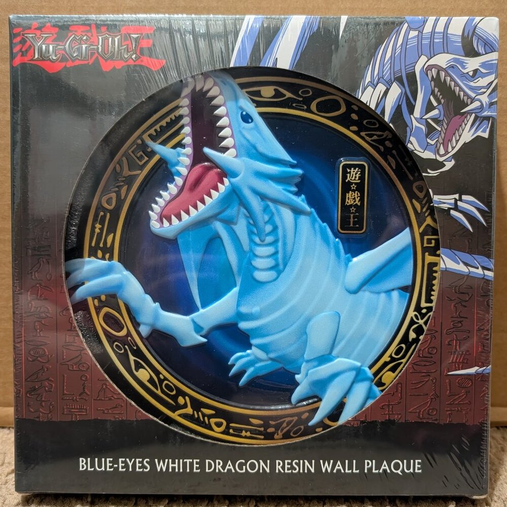 Yugioh Blue Eyes White Dragon 3D Resin Wall Plaque Official Collectible Figure